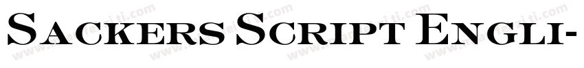 Sackers Script Engli字体转换